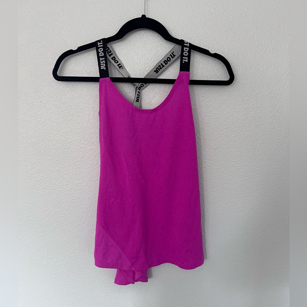 Nike Hot Pink Black White Tank Top Size Small